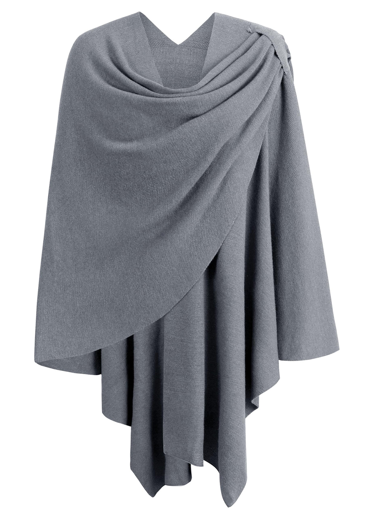 PULI Womens Cross Front Poncho Shawl Wrap Elegant Wedding Formal Gift