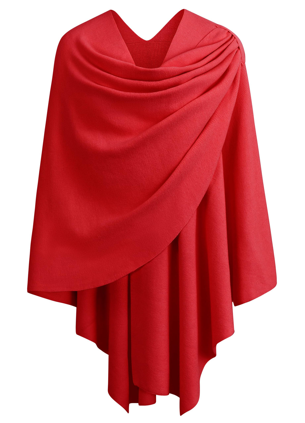 PULI Womens Cross Front Poncho Shawl Wrap Elegant Wedding Formal Gift