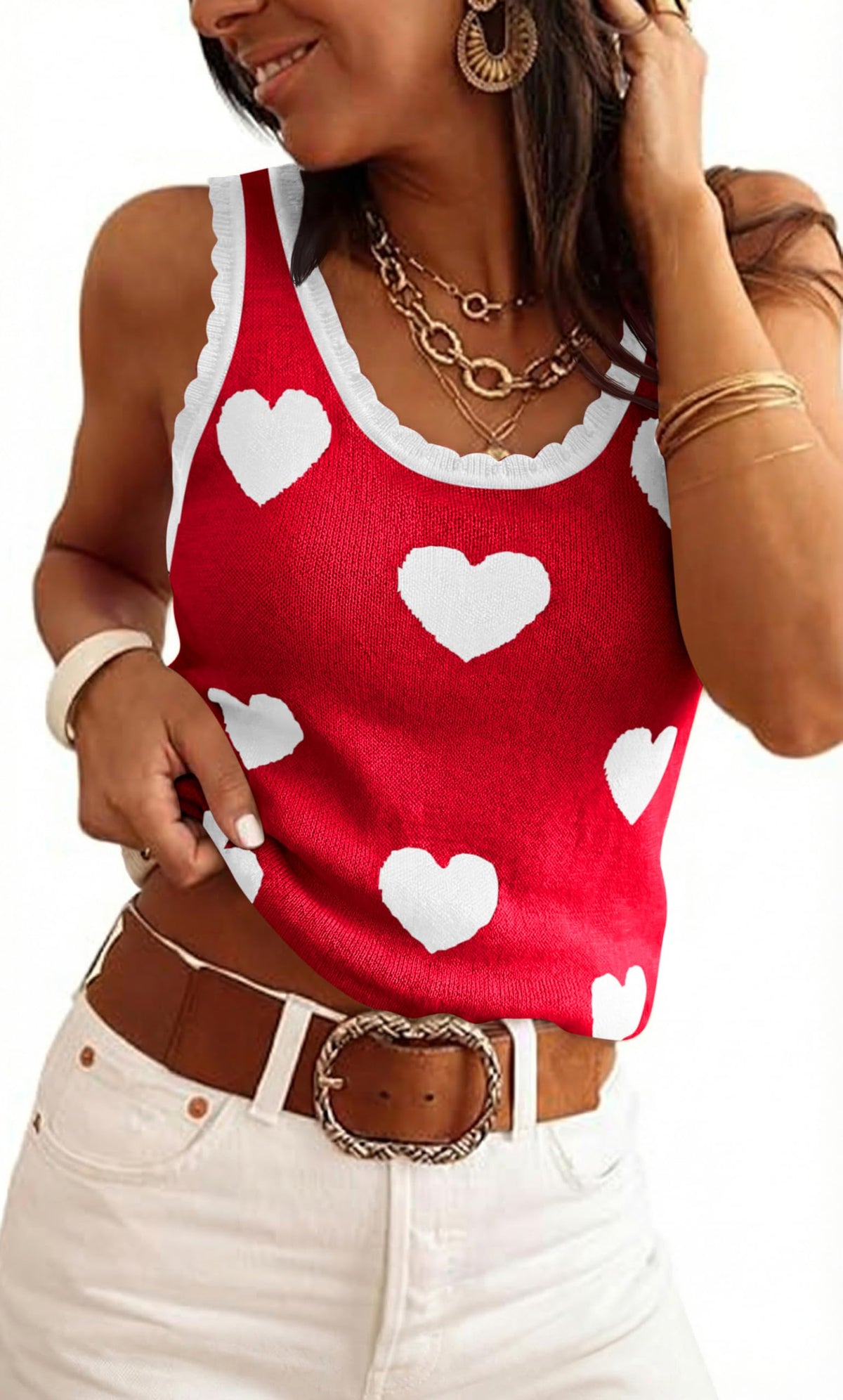 Tankaneo Womens V Neck Tank Tops Sleeveless Ribbed Knit Shirt Sweater Vest