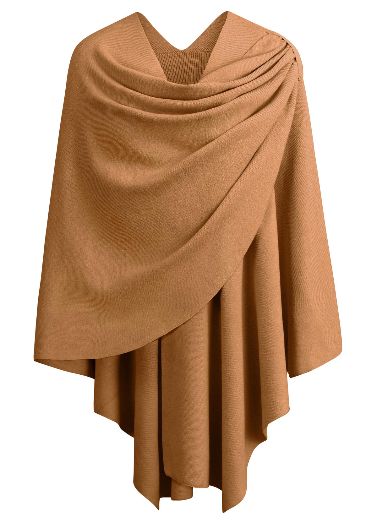 PULI Womens Cross Front Poncho Shawl Wrap Elegant Wedding Formal Gift