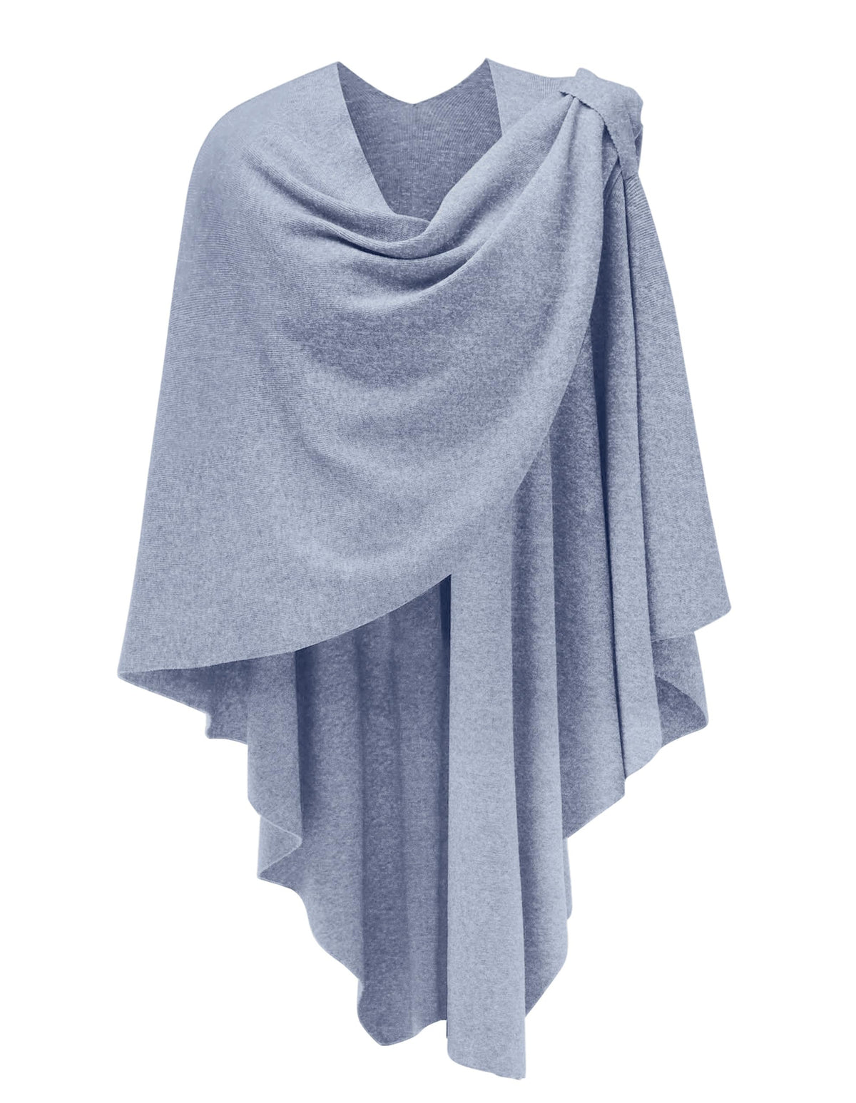 PULI Womens Cross Front Poncho Shawl Wrap Elegant Wedding Formal Gift