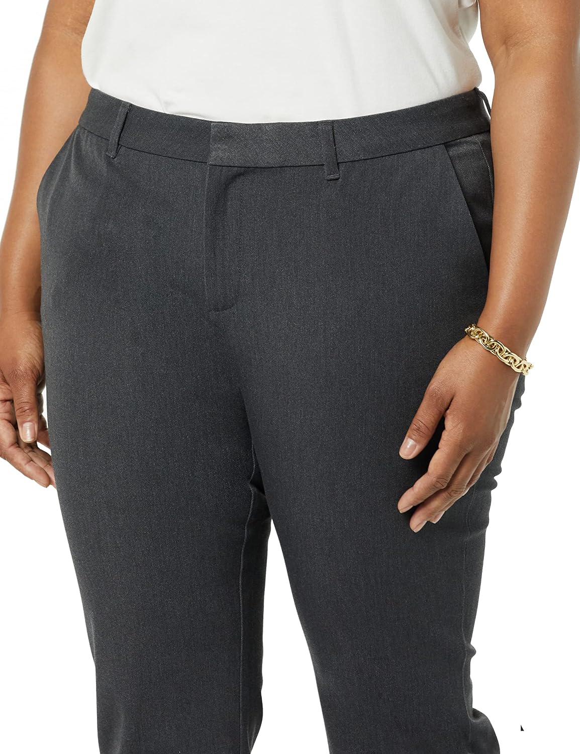 Amazon Essentials Women's Bi-Stretch Full Length Straight Leg Pant