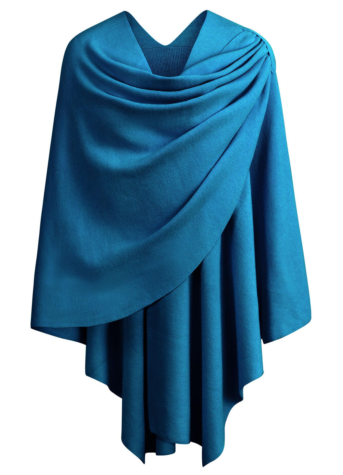 PULI Womens Cross Front Poncho Shawl Wrap Elegant Wedding Formal Gift