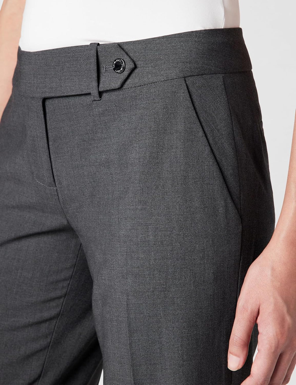 Calvin Klein Women's Classic Fit Straight Leg Lux Suit Pants
