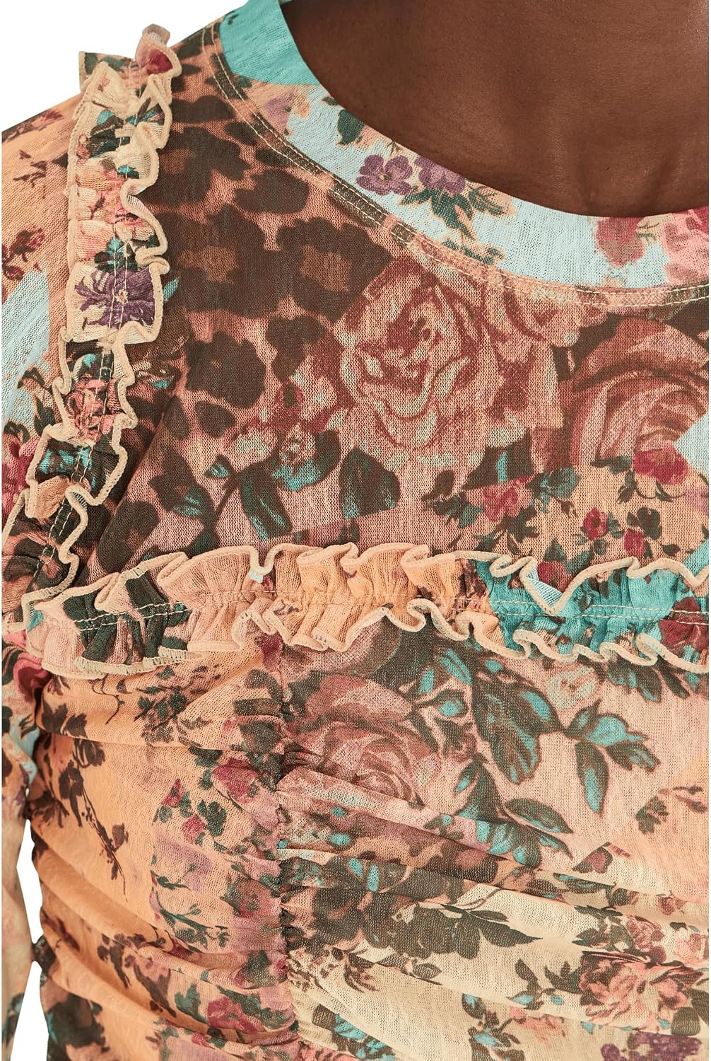 Free People Ariana Long Sleeve Ruched Top
